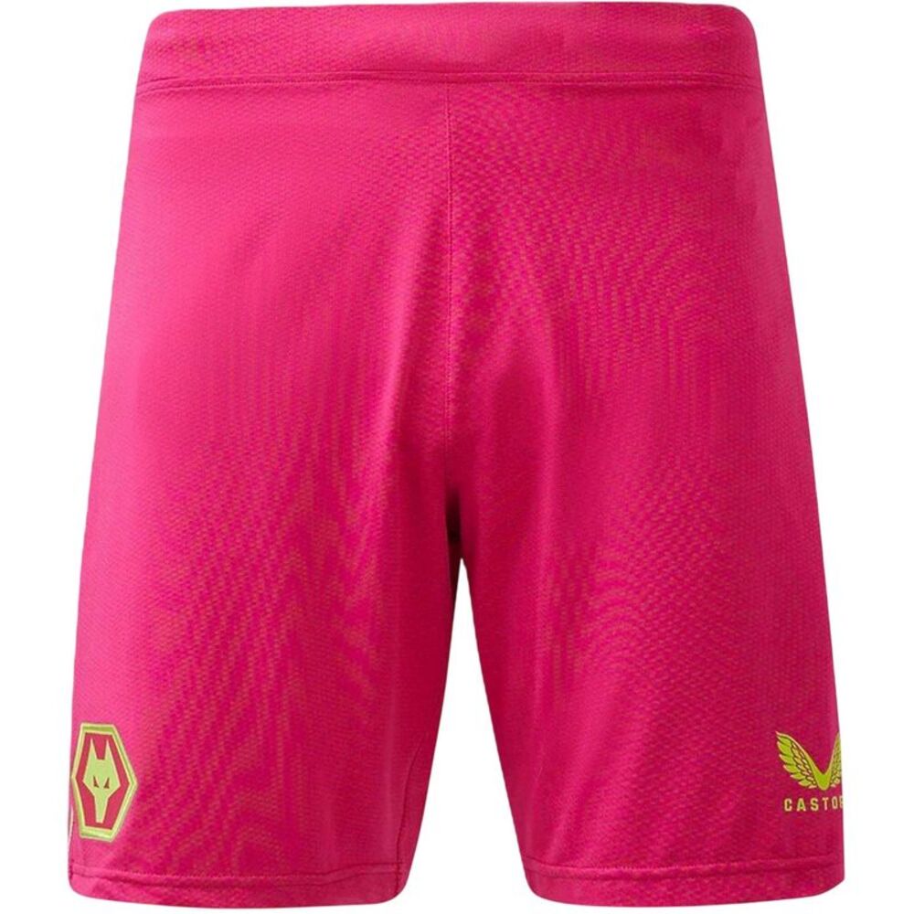 Castore Mens Wolves Goalkeeper Shorts / Beetroot Purple